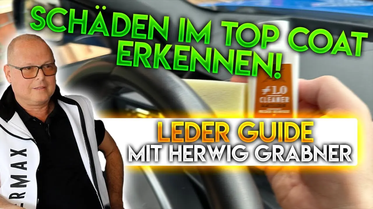 Wie erkennt man einen Top Coat Schaden am Leder?